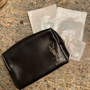 YSL Cosmetic Bag Pouch with samples